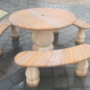 Sandstone Table and Benches