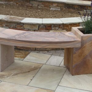 Sandstone Planter Bench