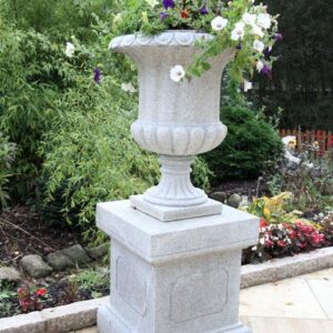 Granite Urn and Stand