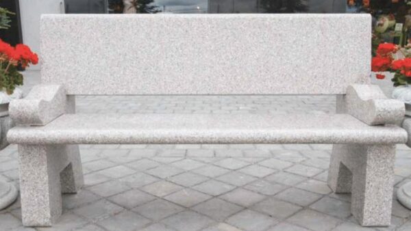 Granite Seat with Arm Rests