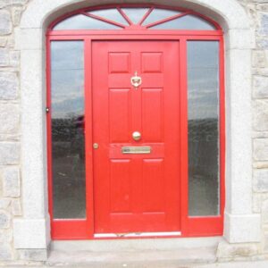 Elliptical granite door arch