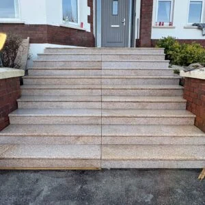 Brown Granite Cladding Steps