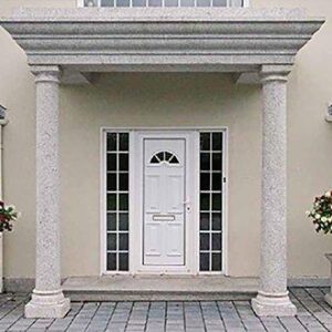 Granite pillars colums and parapet front house