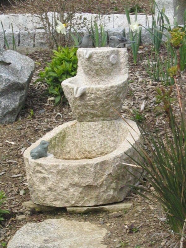 Granite Frog Fountain