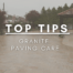 Granite paving care