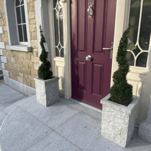 Coarse Grey Granite Planters